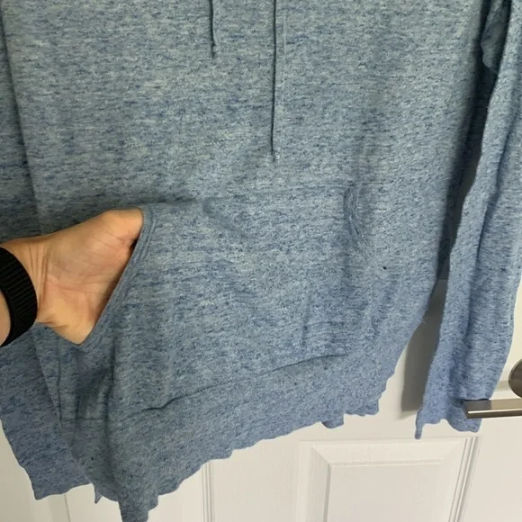Gap blue heathered blue hoodie sweatshirt size medium - Picture 3 of 8